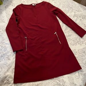 Burgundy Gap dress